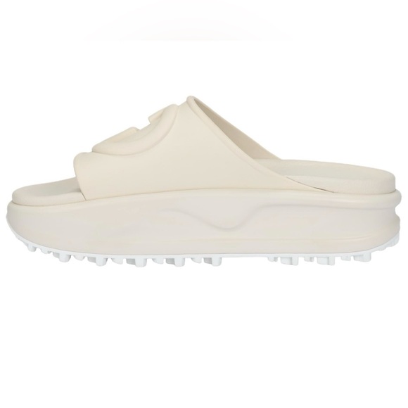 Gucci Interlocking G Slide Logo Sandal Off White - Picture 7 of 12